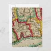 Connecticut Map Briefkaart (Voorkant / Achterkant)