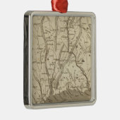Connecticut Map door Arrowsmith Metalen Ornament (Rechts)
