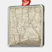 Connecticut Map door Arrowsmith Metalen Ornament (Links)
