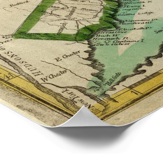 Connecticut Map Poster (Hoek)