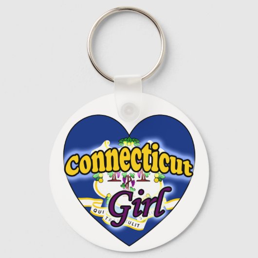 Connecticut Meisje Sleutelhanger (Voorkant)