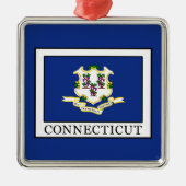 Connecticut Metalen Ornament (Voorkant)