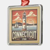 Connecticut Metalen Ornament (Links)