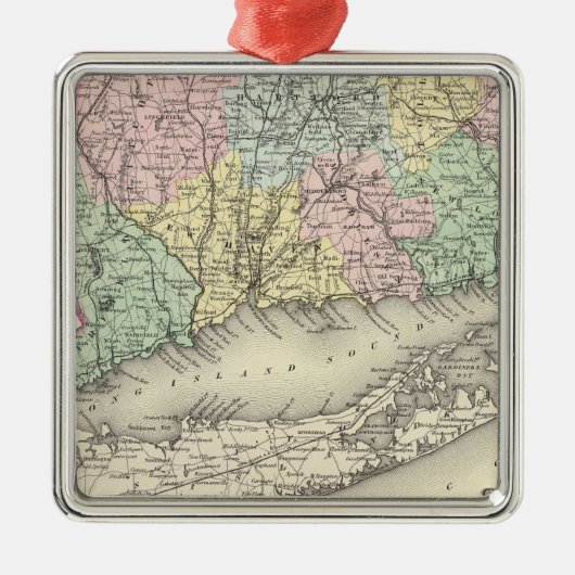 Connecticut Metalen Ornament (Voorkant)