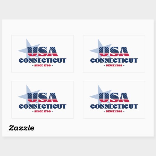 Connecticut Mijn thuisstaat Sticker (Vel)