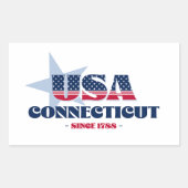 Connecticut Mijn thuisstaat Sticker (Voorkant)