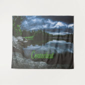 Connecticut Mooie Meer Bomen Wandkleed (Voorkant (horizontaal))