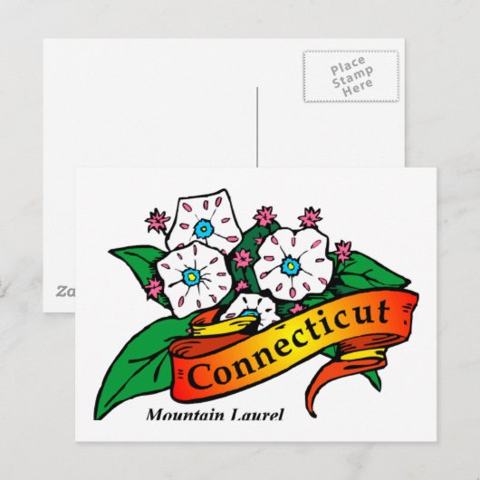 Connecticut Mountain Laurel Briefkaart (Voorkant / Achterkant)