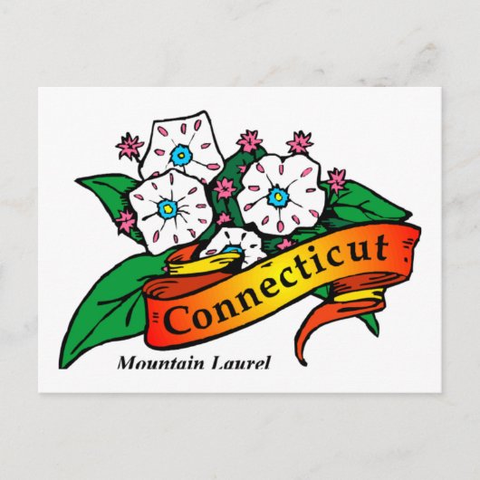 Connecticut Mountain Laurel Briefkaart (Voorkant)