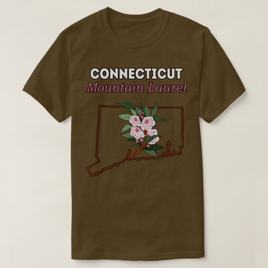 CONNECTICUT Mountain Laurel Flower Cft T-shirt (Design voorkant)