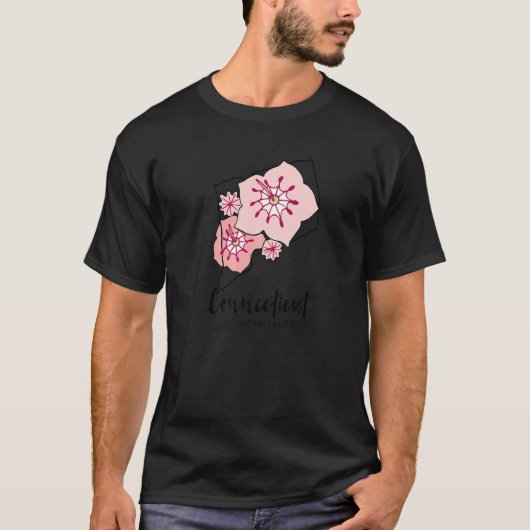 Connecticut Mountain Laurel Flower   T-shirt (Voorkant)