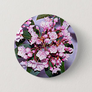 Connecticut Mountain Laurel Ronde Button 5,7 Cm