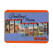 Connecticut, New London Magnet Magneet (Horizontaal)