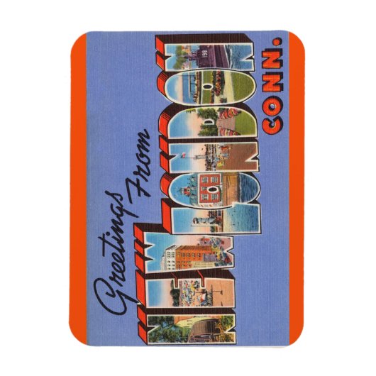 Connecticut, New London Magnet Magneet (Verticaal)