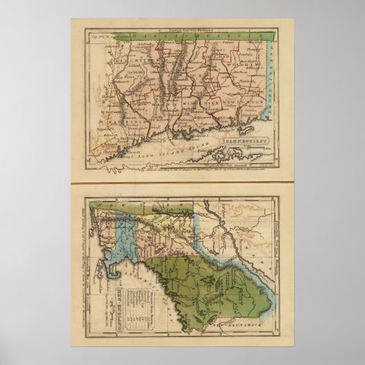 Connecticut, NewEngland Poster (Voorkant)
