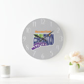 Connecticut Nickname Word Art Grote Klok (Huis)