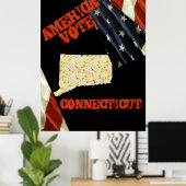 CONNECTICUT POSTER (Thuiskantoor)