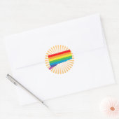 connecticut pride. ronde sticker (Envelop)