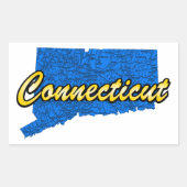 Connecticut Rechthoekige Sticker (Voorkant)