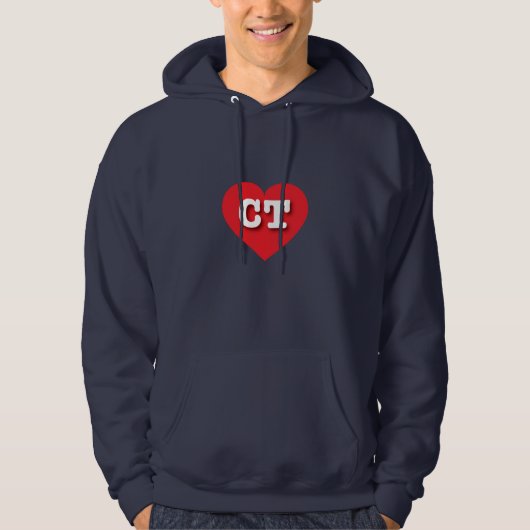 Connecticut Red Heart - Ik hou van CT Hoodie (Voorkant)