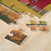 Connecticut Reis Kunst Vintage Legpuzzel (Zijkant)