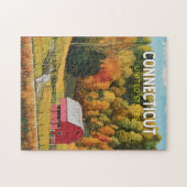 Connecticut Reis Kunst Vintage Legpuzzel (Horizontaal)