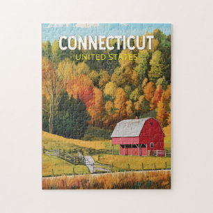 Connecticut Reis Kunst Vintage Legpuzzel
