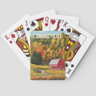Connecticut Reis Kunst Vintage Pokerkaarten