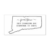 Connecticut retouradres stempel zelf-inkt (Design)