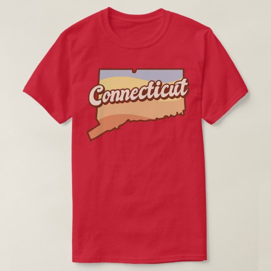 Connecticut Retro T-shirt (Design voorkant)