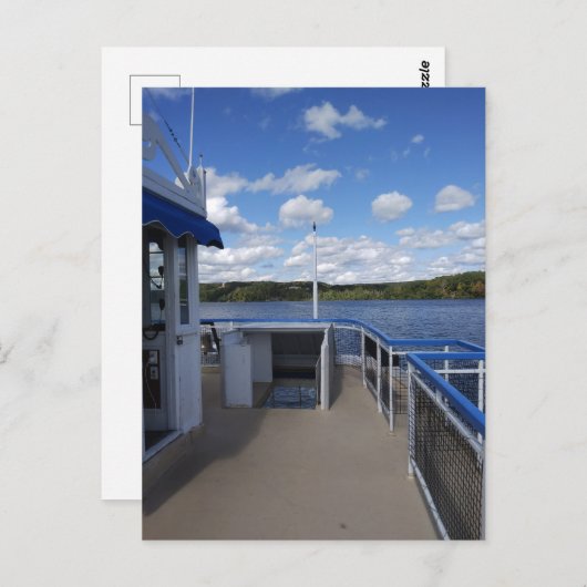 Connecticut River vanaf Riverboat Briefkaart (Voorkant / Achterkant)