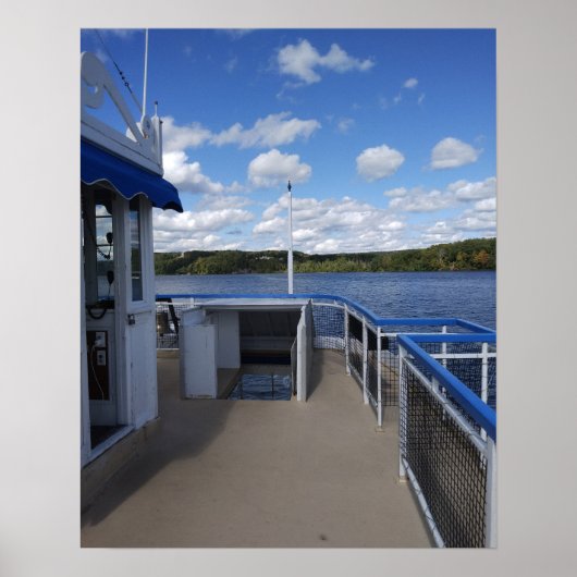 Connecticut rivier vanaf rivierboot poster (Voorkant)