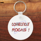 Connecticut ROCKS Sleutelhanger (Voorkant)