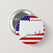 CONNECTICUT RONDE BUTTON 5,7 CM (Voorkant /achterkant)