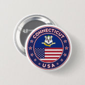Connecticut Ronde Button 5,7 Cm (Voorkant /achterkant)