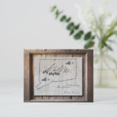 Connecticut Rustic Wood Groetjes Briefkaart (Staand voorkant)