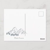 Connecticut Rustic Wood Groetjes Briefkaart (Achterkant)