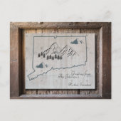 Connecticut Rustic Wood Groetjes Briefkaart (Voorkant)