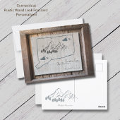 Connecticut Rustic Wood Groetjes Briefkaart