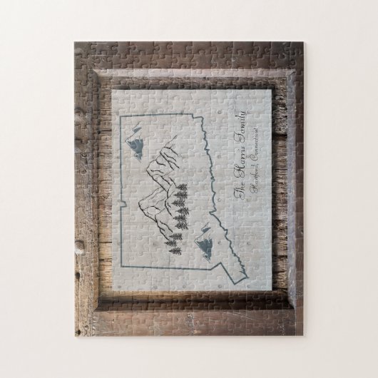Connecticut Rustic Wood Legpuzzel (Verticaal)