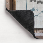 Connecticut Rustic Wood Lijst Muismat (Hoek)