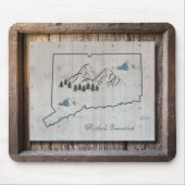 Connecticut Rustic Wood Lijst Muismat (Voorkant)
