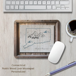 Connecticut Rustic Wood Lijst Muismat