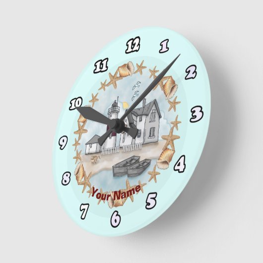 Connecticut schelpen vuurtoren klok (Hoek)