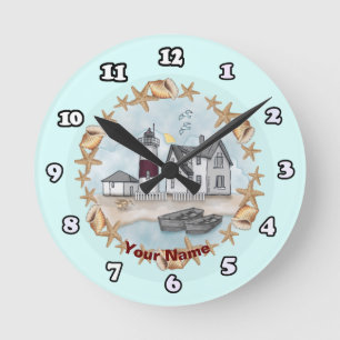 Connecticut schelpen vuurtoren klok