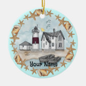 Connecticut Shells Lighthouse Ornament (Voorkant)