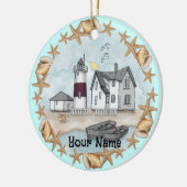 Connecticut Shells Lighthouse Ornament (Links)