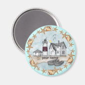 Connecticut Shells vuurtoren magneet (Voorkant / Achterkant)