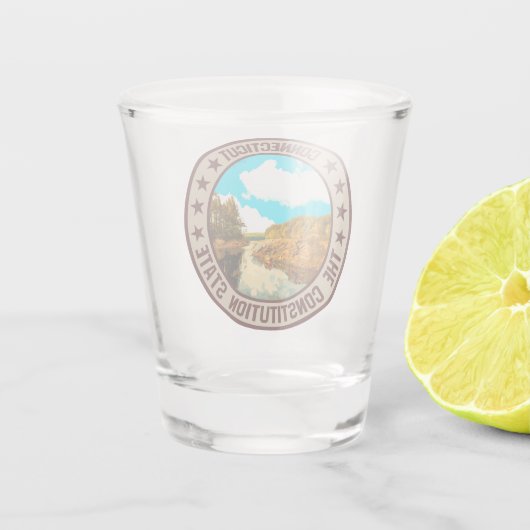 Connecticut Shot Glas (Achterkant)