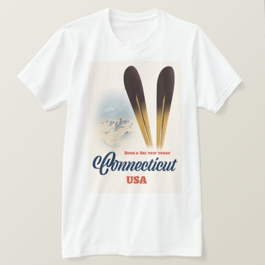 Connecticut ski t-shirt (Design voorkant)